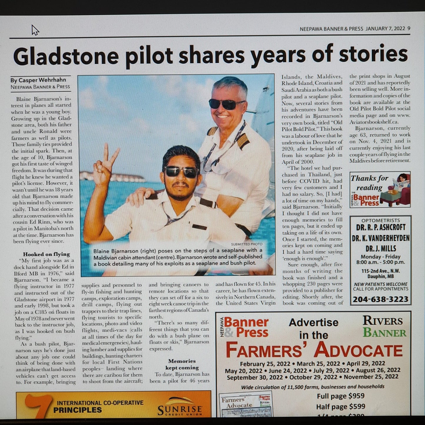 [ARTICLE]: Gladstone pilot shares years of stories