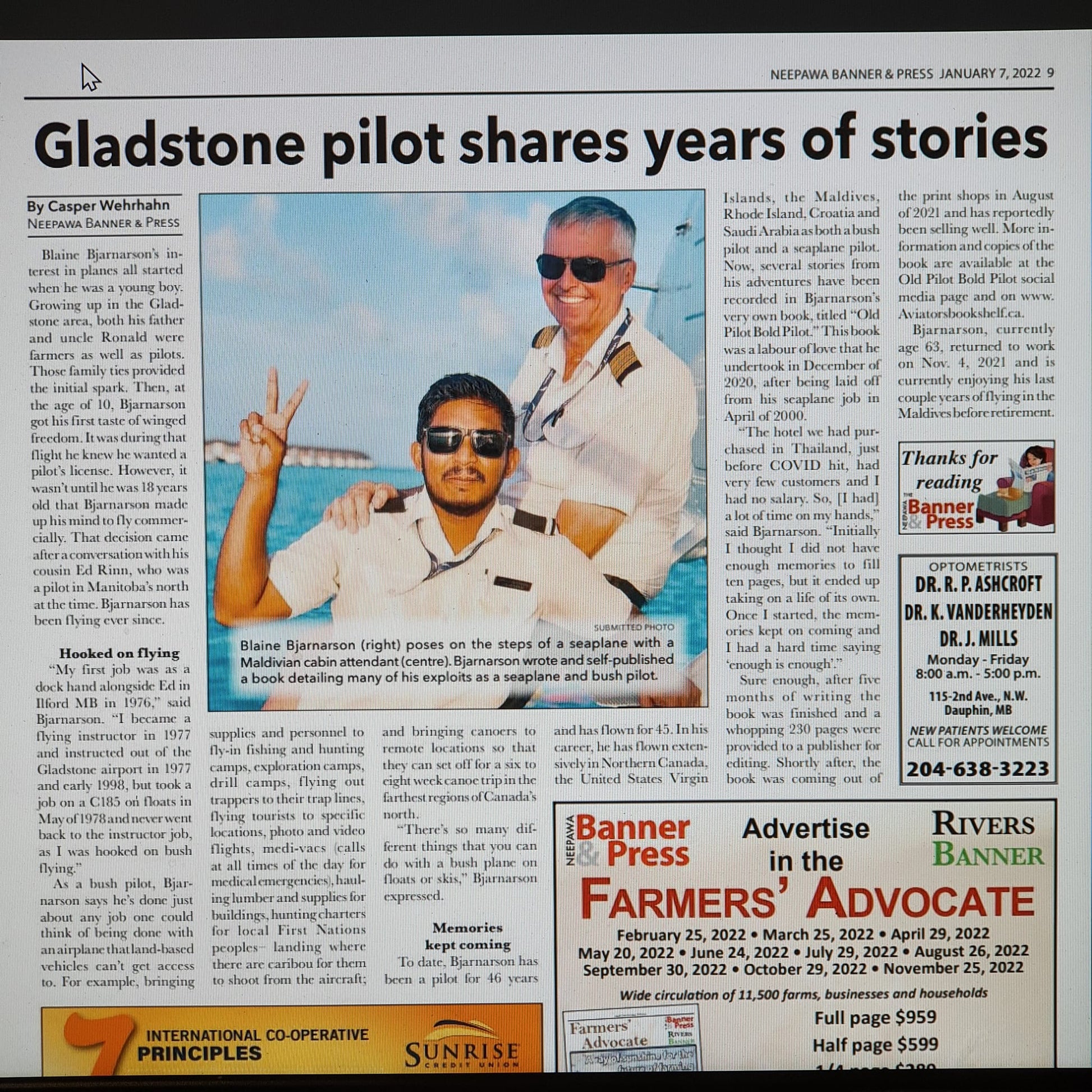 [ARTICLE]: Gladstone pilot shares years of stories